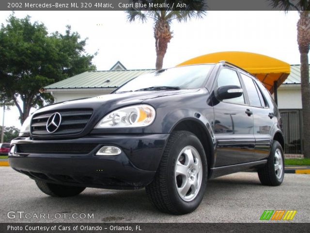 2002 Mercedes-Benz ML 320 4Matic in Capri Blue Metallic