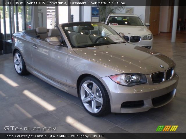 2010 BMW 1 Series 135i Convertible in Cashmere Silver Metallic