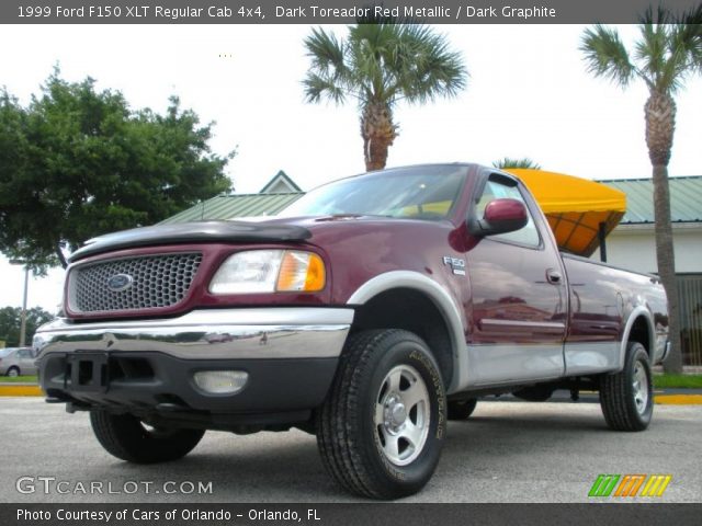 1999 Ford F150 XLT Regular Cab 4x4 in Dark Toreador Red Metallic