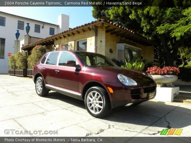 2004 Porsche Cayenne Tiptronic in Carmona Red Metallic