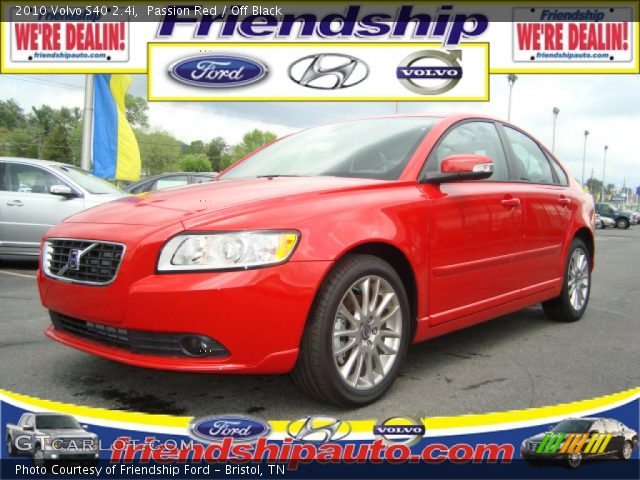 2010 Volvo S40 2.4i in Passion Red