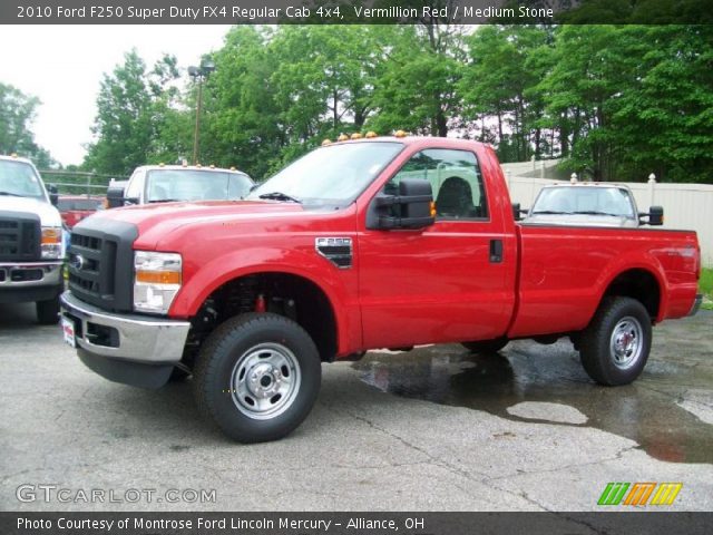 2010 Ford F250 Super Duty FX4 Regular Cab 4x4 in Vermillion Red