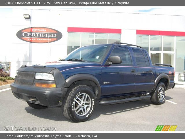 2004 Chevrolet S10 LS ZR5 Crew Cab 4x4 in Indigo Blue Metallic
