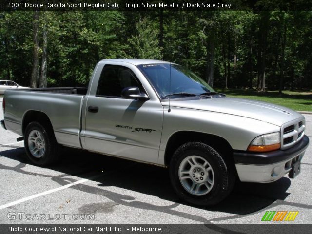 2001 Dodge Dakota Sport Regular Cab in Bright Silver Metallic