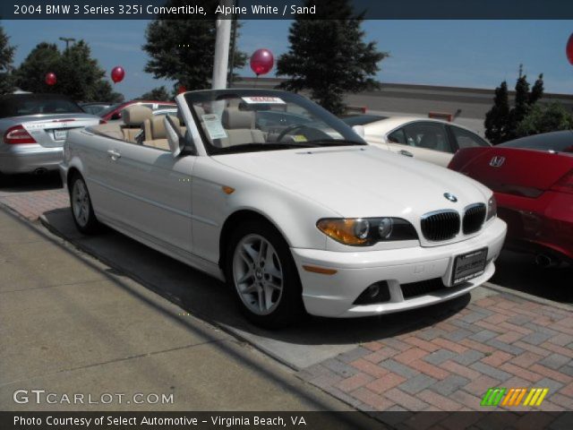 2004 BMW 3 Series 325i Convertible in Alpine White
