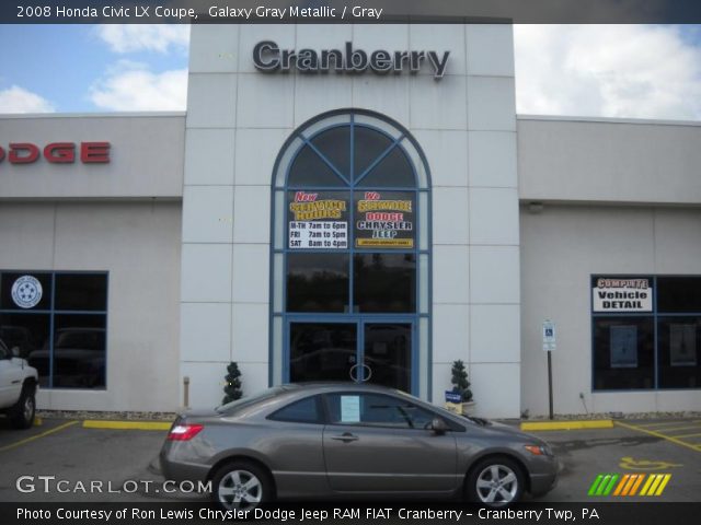 2008 Honda Civic LX Coupe in Galaxy Gray Metallic