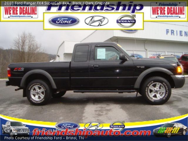 2003 Ford Ranger FX4 SuperCab 4x4 in Black