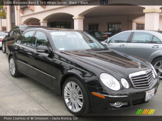 2008 Mercedes-Benz E 350 4Matic Sedan in Black