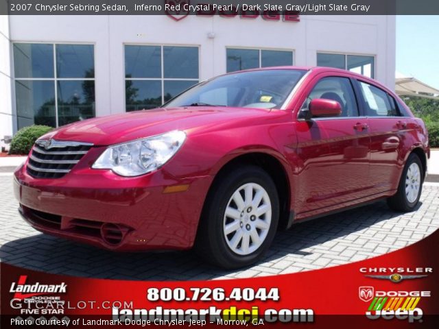 2007 Chrysler Sebring Sedan in Inferno Red Crystal Pearl