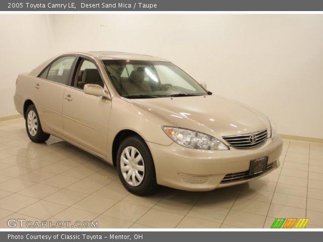 2005 Toyota Camry LE in Desert Sand Mica
