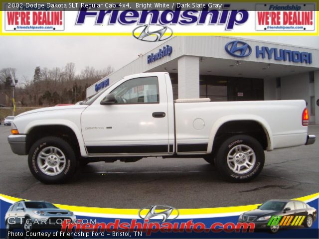 2002 Dodge Dakota SLT Regular Cab 4x4 in Bright White