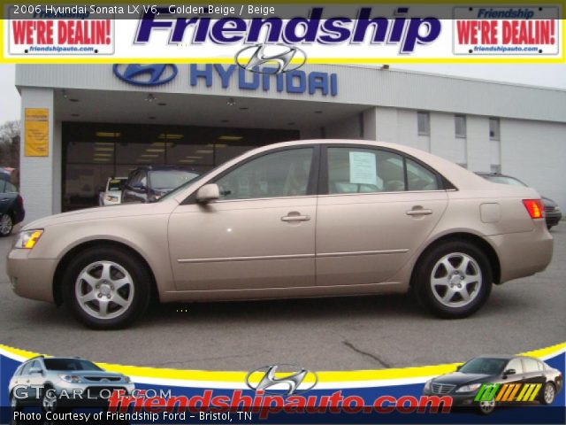 2006 Hyundai Sonata LX V6 in Golden Beige