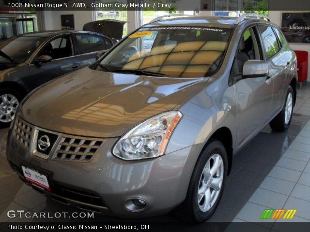 2008 Nissan Rogue SL AWD in Gotham Gray Metallic