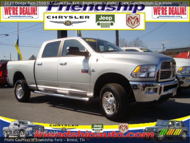 2010 Dodge Ram 2500 SLT Crew Cab 4x4 in Bright Silver Metallic