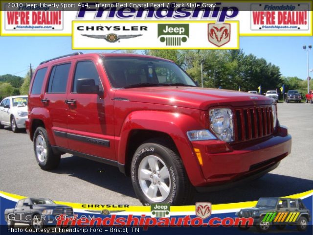 2010 Jeep Liberty Sport 4x4 in Inferno Red Crystal Pearl