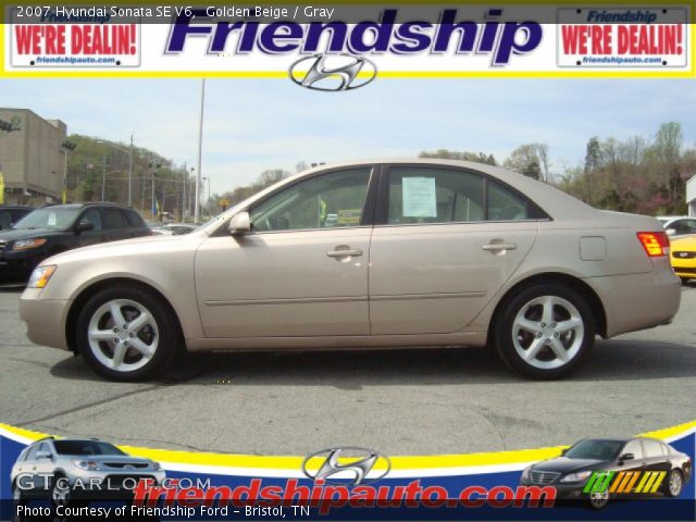 2007 Hyundai Sonata SE V6 in Golden Beige