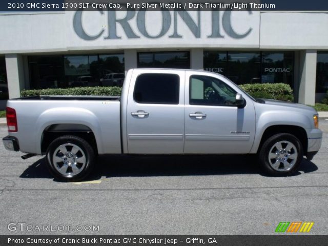 2010 GMC Sierra 1500 SLT Crew Cab in Pure Silver Metallic