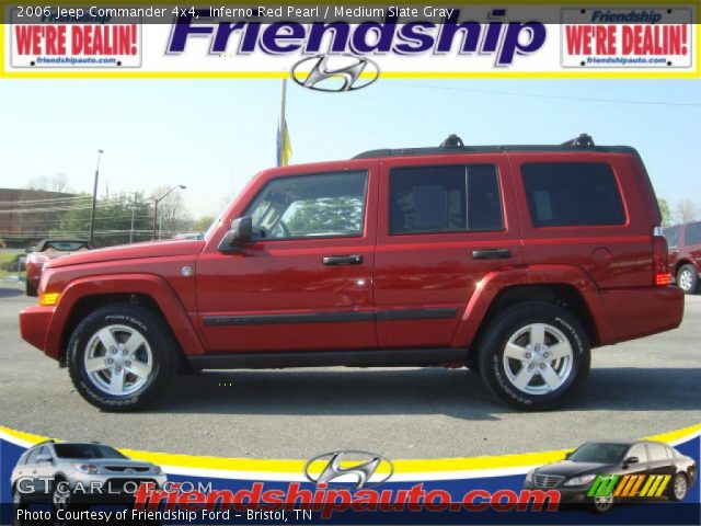 2006 Jeep Commander 4x4 in Inferno Red Pearl