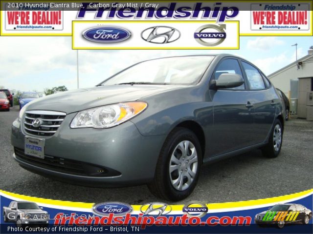 2010 Hyundai Elantra Blue in Carbon Gray Mist