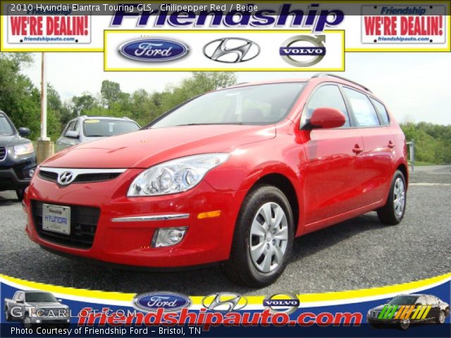 2010 Hyundai Elantra Touring GLS in Chilipepper Red