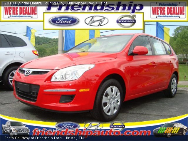 2010 Hyundai Elantra Touring GLS in Chilipepper Red