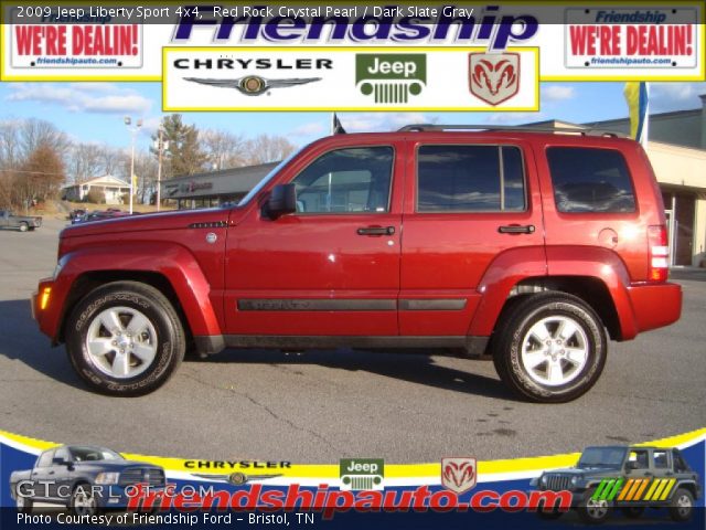 2009 Jeep Liberty Sport 4x4 in Red Rock Crystal Pearl