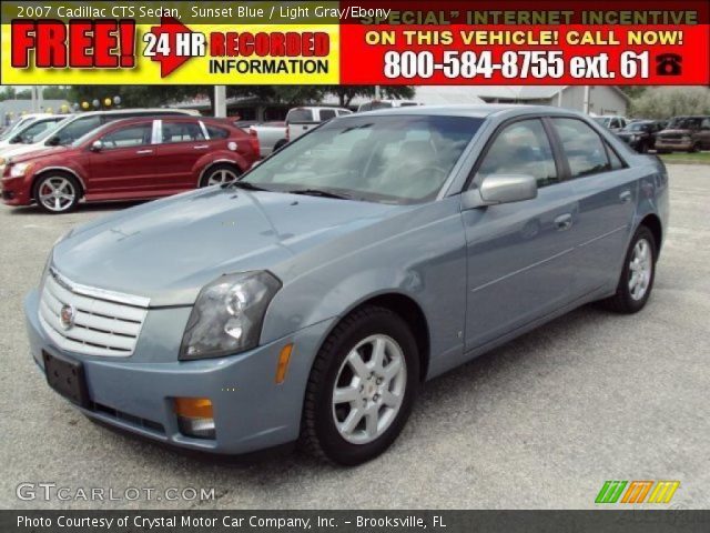 2007 Cadillac CTS Sedan in Sunset Blue
