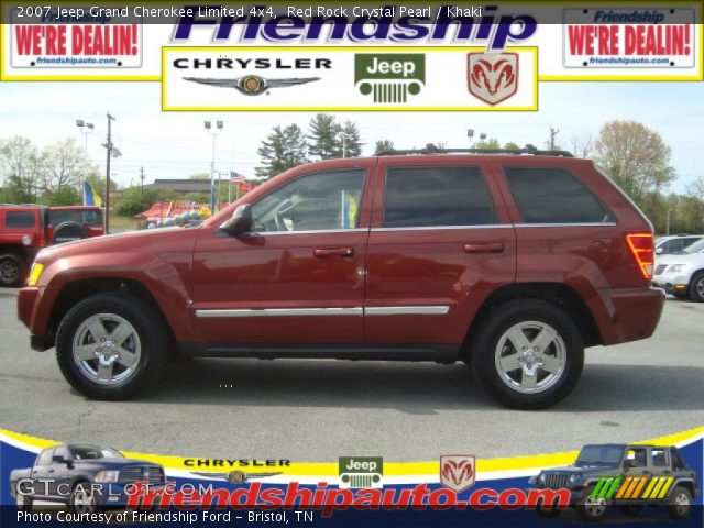 2007 Jeep Grand Cherokee Limited 4x4 in Red Rock Crystal Pearl