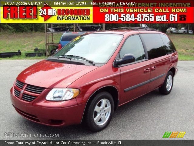 2007 Dodge Caravan SXT in Inferno Red Crystal Pearl