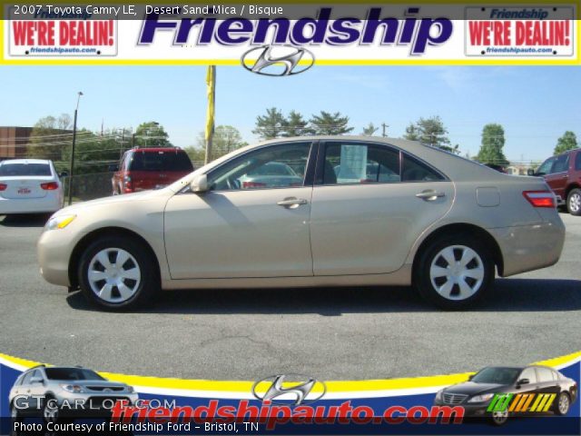 2007 Toyota Camry LE in Desert Sand Mica