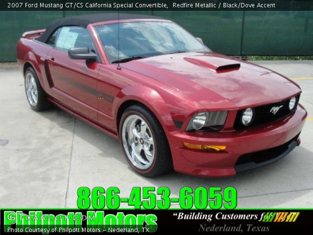 2007 Ford Mustang GT/CS California Special Convertible in Redfire Metallic