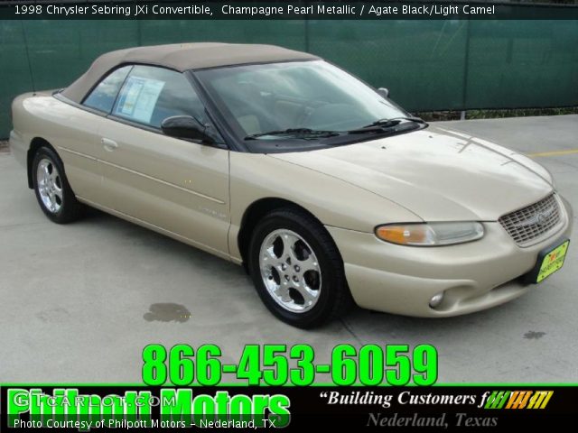 1998 Chrysler Sebring JXi Convertible in Champagne Pearl Metallic