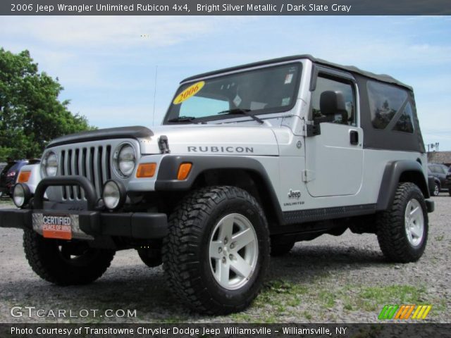 2006 Jeep Wrangler Unlimited Rubicon 4x4 in Bright Silver Metallic
