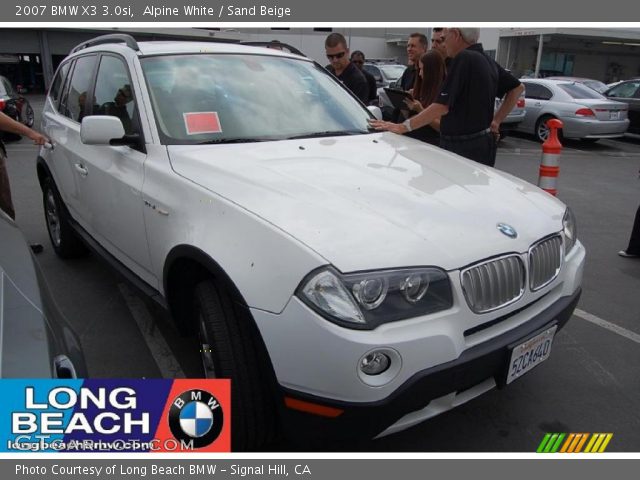 2007 BMW X3 3.0si in Alpine White