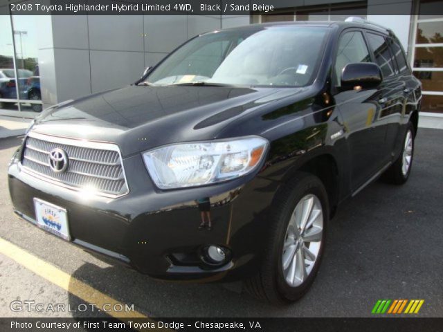 2008 Toyota Highlander Hybrid Limited 4WD in Black