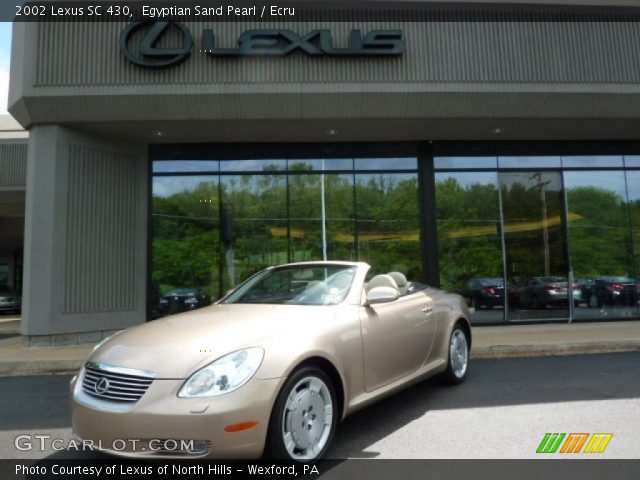 2002 Lexus SC 430 in Egyptian Sand Pearl