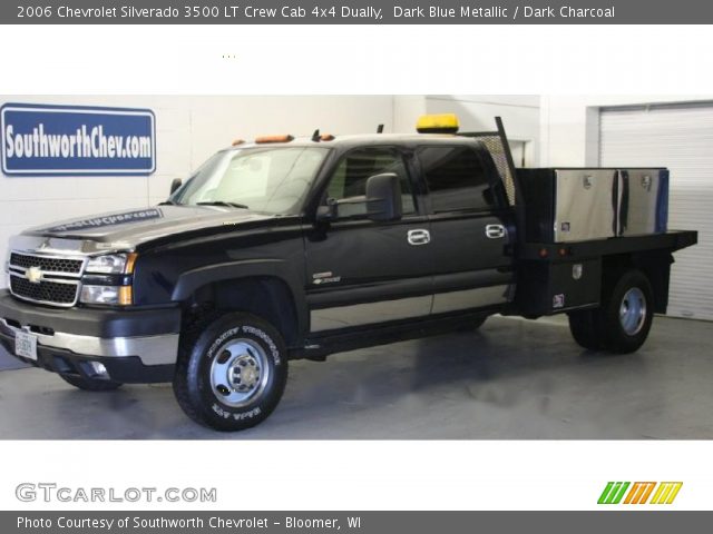 2006 Chevrolet Silverado 3500 LT Crew Cab 4x4 Dually in Dark Blue Metallic