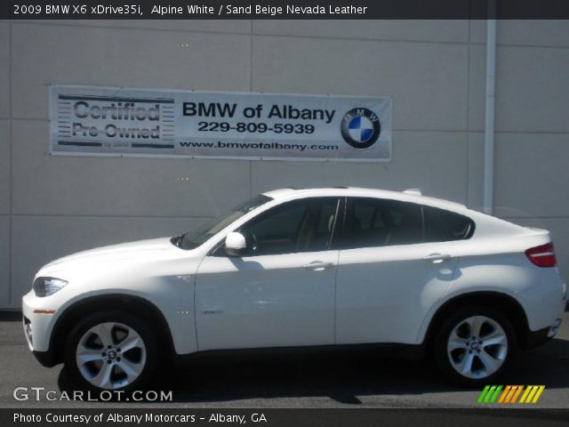 2009 BMW X6 xDrive35i in Alpine White