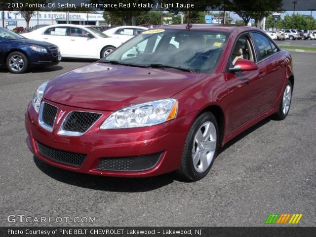 2010 Pontiac G6 Sedan in Performance Red Metallic