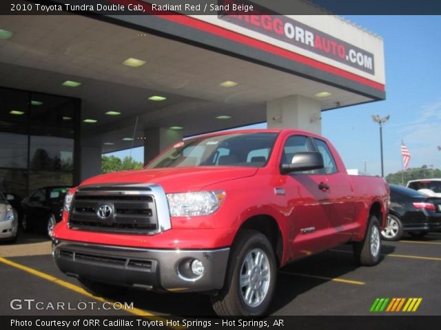 2010 Toyota Tundra Double Cab in Radiant Red