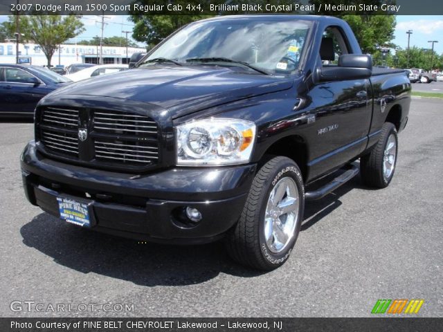 2007 Dodge Ram 1500 Sport Regular Cab 4x4 in Brilliant Black Crystal Pearl