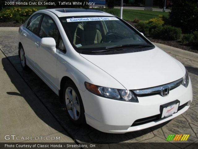 2008 Honda Civic EX Sedan in Taffeta White