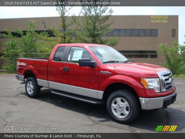 2010 Ford F150 XLT SuperCab 4x4 in Vermillion Red