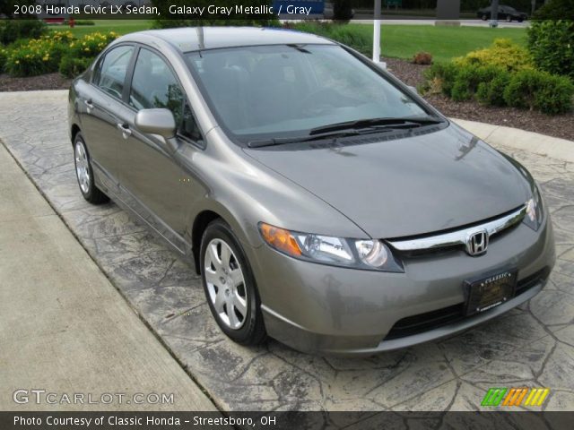2008 Honda Civic LX Sedan in Galaxy Gray Metallic