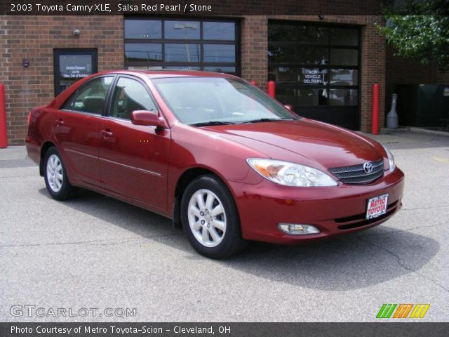 2003 Toyota Camry XLE in Salsa Red Pearl