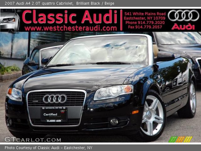 2007 Audi A4 2.0T quattro Cabriolet in Brilliant Black