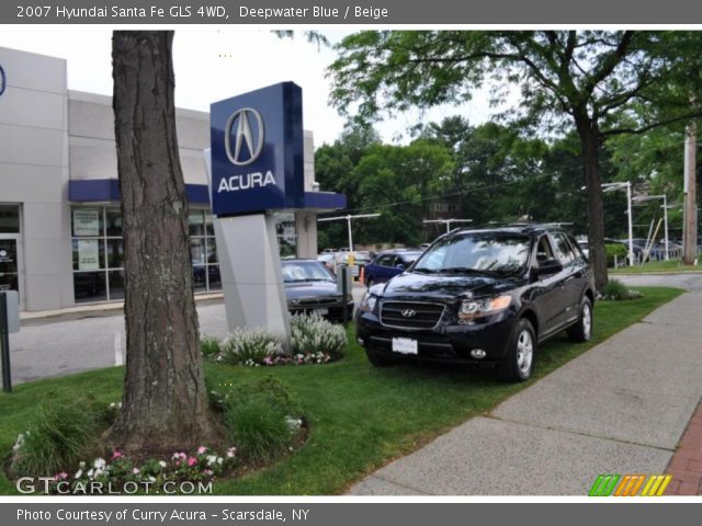 2007 Hyundai Santa Fe GLS 4WD in Deepwater Blue
