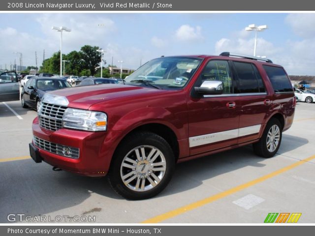 2008 Lincoln Navigator Luxury in Vivid Red Metallic