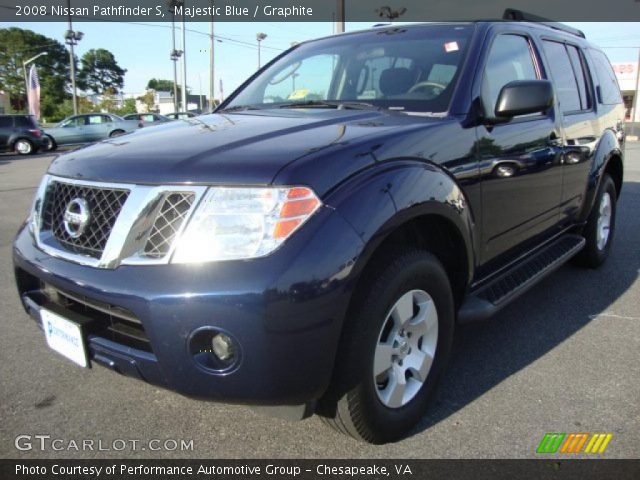 2008 Nissan Pathfinder S in Majestic Blue