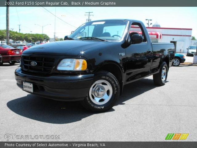 2002 Ford F150 Sport Regular Cab in Black